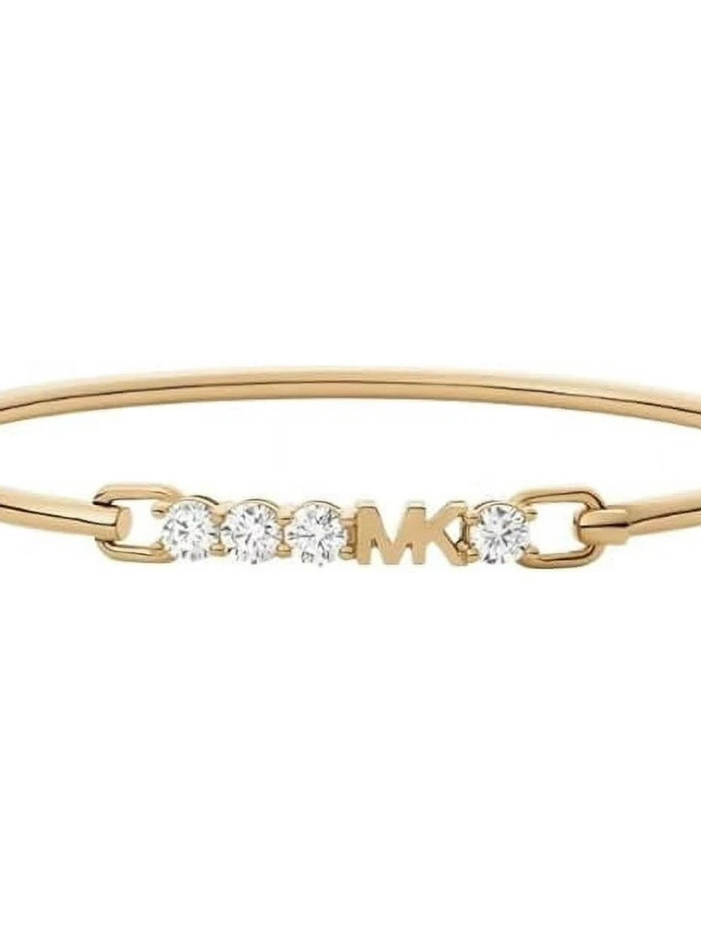 😍2!!!Vintage Micheal Kors Gold Link Charm Bracelet w/ Padlock Accent